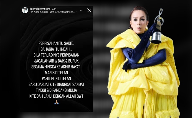 ‘Bila Terjadinya Perpisahan, Jagalah Aib & Keburukan Sesama Kita Hingga Ke Akhir Hayat’ – Didie Alias
