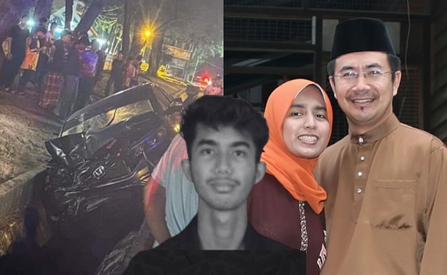 Penolong Pengarang BH Patah Balik Dari Umrah Demi Tatap Jenazah Anak Dirempuh SUV