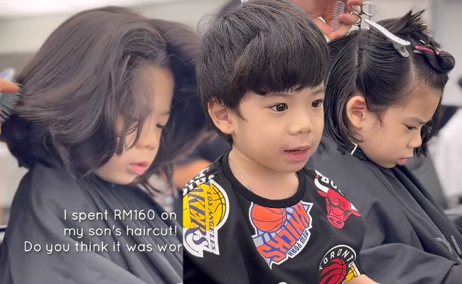 [VIDEO] Wanita Sedih ‘Barber’ Potong Rambut Anak Tidak Cantik, Bayar Mahal Sampai RM160