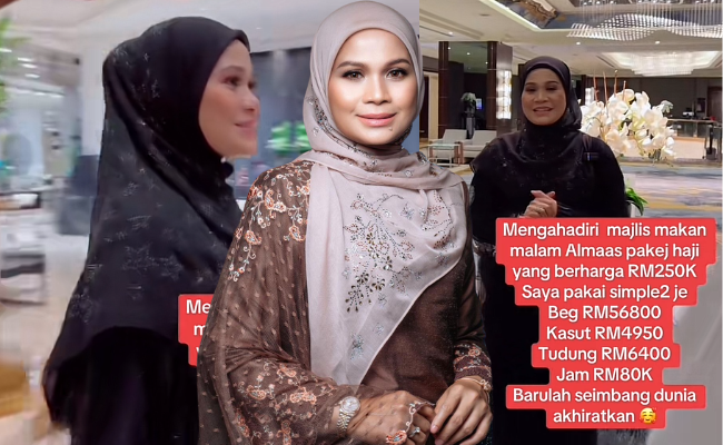 [VIDEO] Haliza Maysuri Dedah Satu Persatu Nilai Pakaian & Aksesori Digayakan Ke Majlis Makan Malam – ‘Barulah Seimbang Dunia & Akhirat’