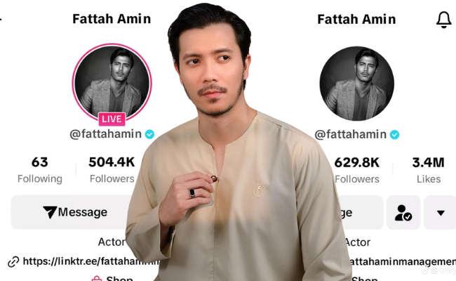‘Followers’ TikTok Fattah Amin Bertambah 125,000 Selepas Dua Hari Buat ‘Live’, Netizen Komen – ‘Jom Support Sampai Jadi 1 Juta’