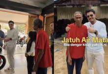 [VIDEO] Sedih Dengar Kisah Ayah Teman Anak Jalan Kaki Ke Sekolah Sejauh 6KM, Hafiz Mahamad Buat Kejutan Hadiahkan Motosikal