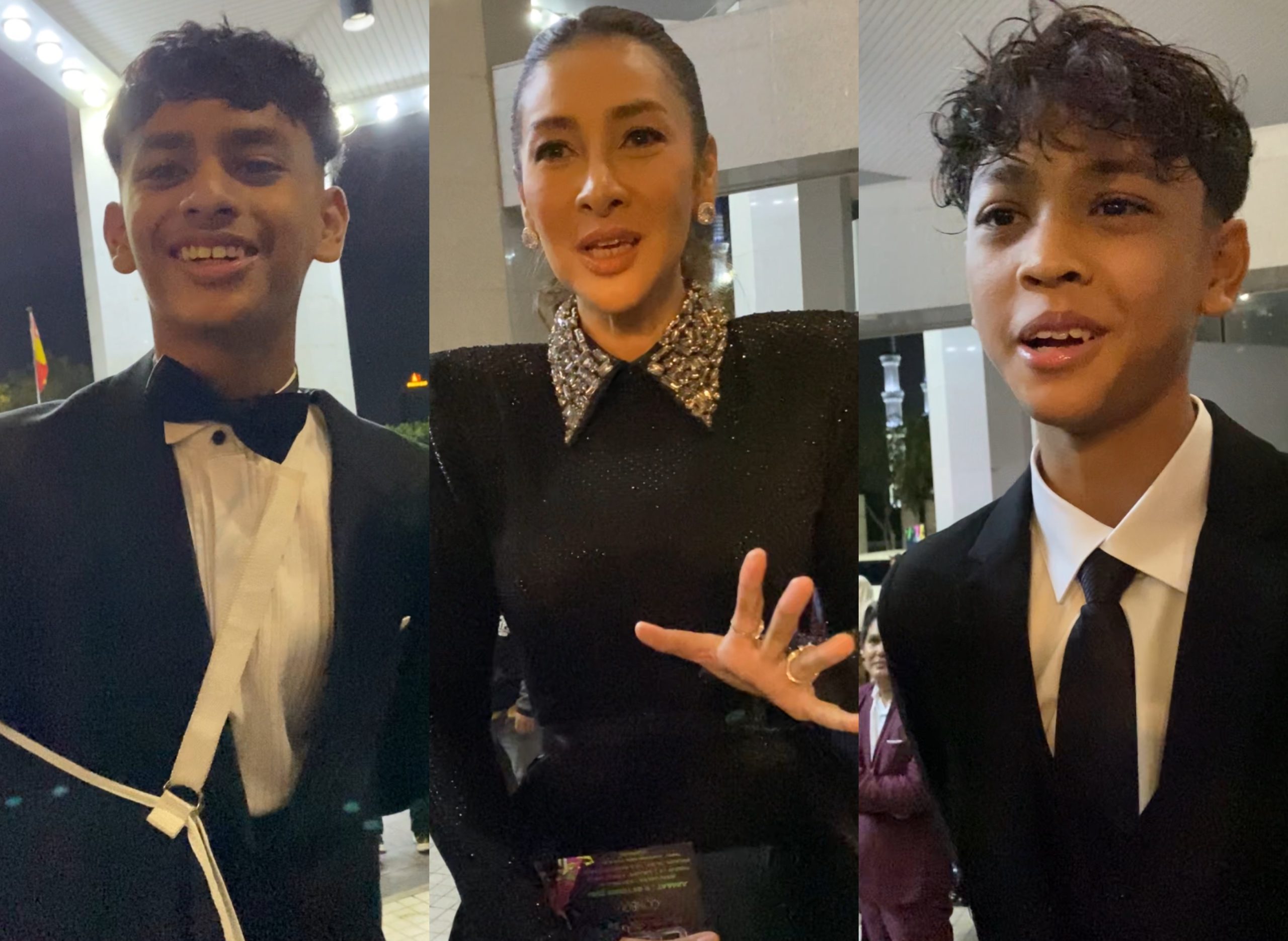 Rita Rudaini Ditemani Dua Anak Bujang Ke Malam Kemuncak ABPBH 36 – ‘Kami Harap Mummy Menang Sebab Mummy The Best’
