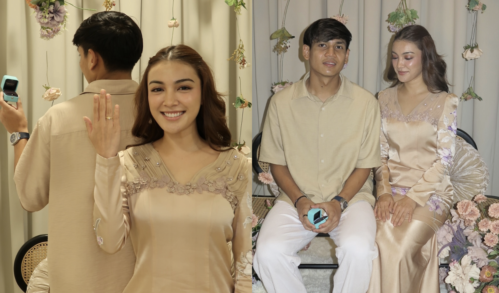 [FOTO] Eyka Farhana, Akhyar Rashid Dah Bertunang