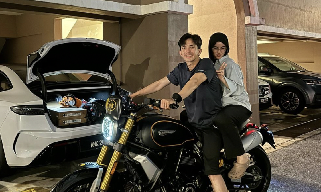 Imran Aqil Berpada-Pada Tayang Kebahagiaan Rumah Tangga, Gembira Isteri Hadiahkan Motor Idaman