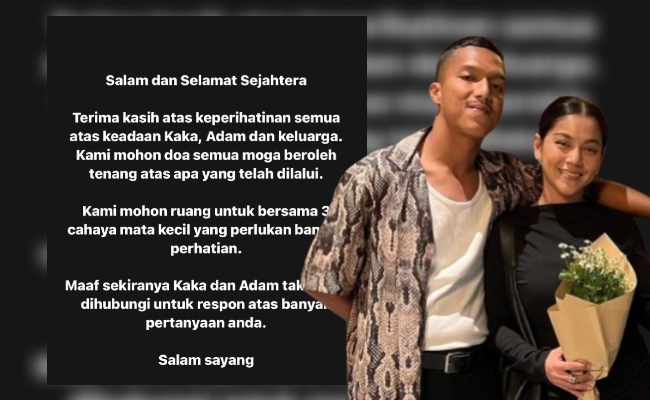 ‘Mohon Doa Yang Baik, Anak-Anak Adalah Fokus Utama Kami’ – Kaka Azraff