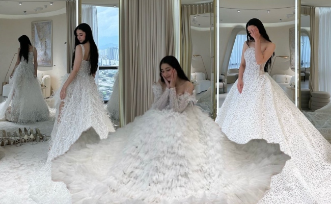 [FOTO] Ameera Khan Anggun Berbusana Pengantin Warna Putih – ‘I Think I Wanna Marry You’