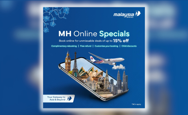 Malaysia Airlines Tawar Diskaun Sehingga 15% Di Semua Laluan! Ajak Pelancong Nikmati Penjimatan Hebat