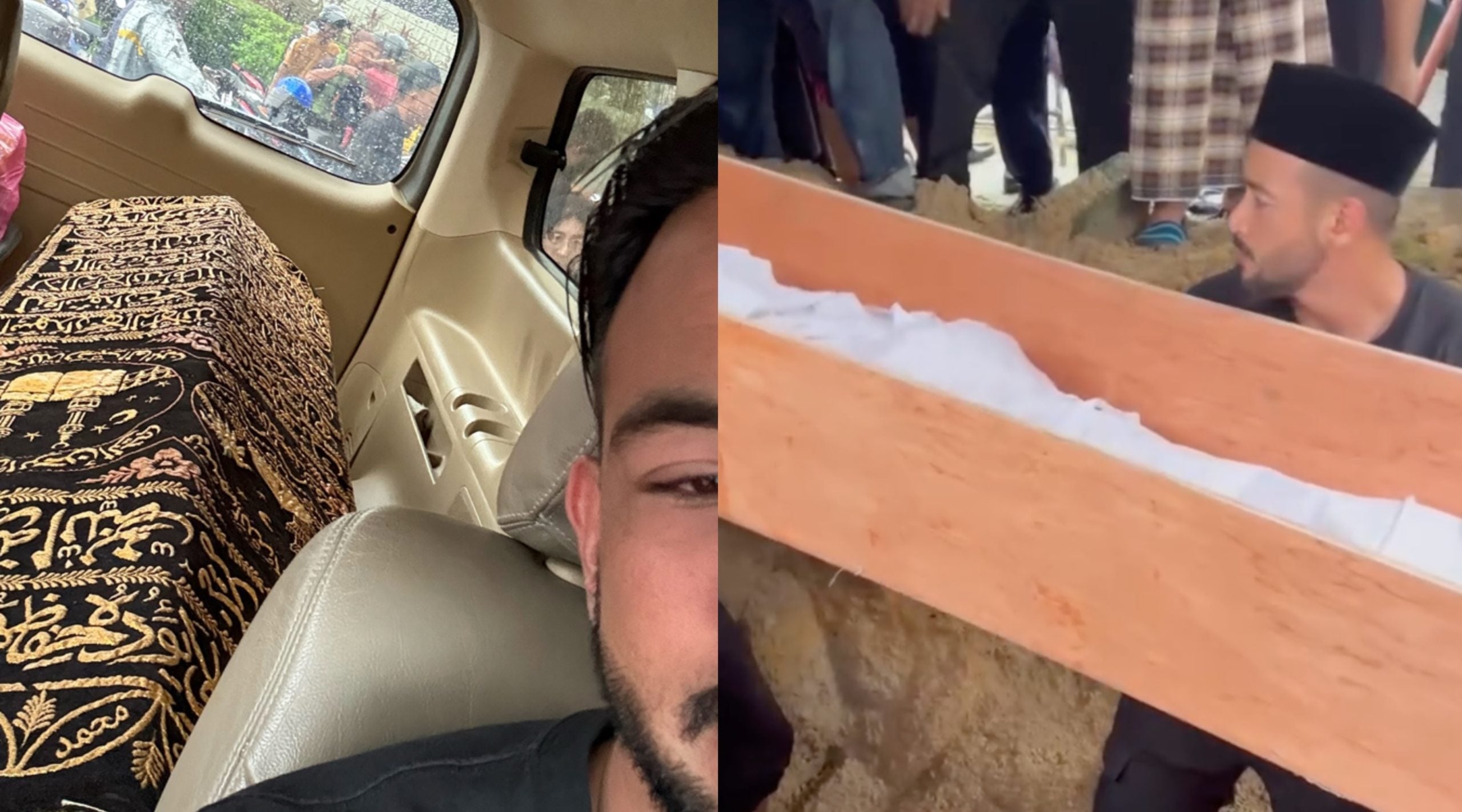 [VIDEO] Sharnaaz Ahmad Urus Jenazah Ayah Sampai Ke Liang Lahad – ‘Let Me Send You Home For The Last Time’