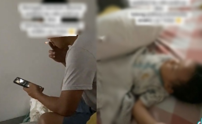 [VIDEO] Merokok Sebilik Dengan Anak Sedang Tidur, Netizen Berang Kenapa Ibu Tak Tegur – ‘Dia Akan Keluarkan Kata-Kata Kesat & Rosakkan Barang’