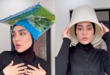 [VIDEO] Uyaina Arshad Penuhi Permintaan Netizen, Gayakan Guni Beras, Baldi & Tudung Saji – ‘Pakai Apa Pun Cantik!’