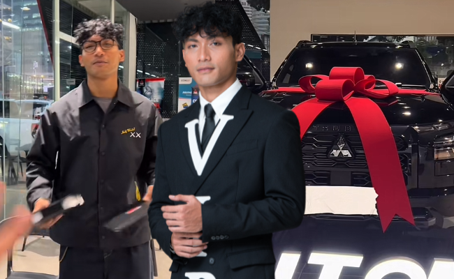 Amir Ahnaf ‘Angkat’ Kereta Baharu, Netizen Seloroh – ‘Mantap Kahar, Bisnes Burger Maju Terus Beli Triton’