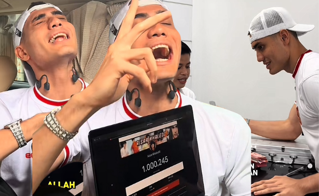Aisar Khaled Gembira ‘Subscriber’ YouTube Cecah 1 Juta, Sedekah 100 Juta Rupiah Kepada Anak Yatim Di Indonesia