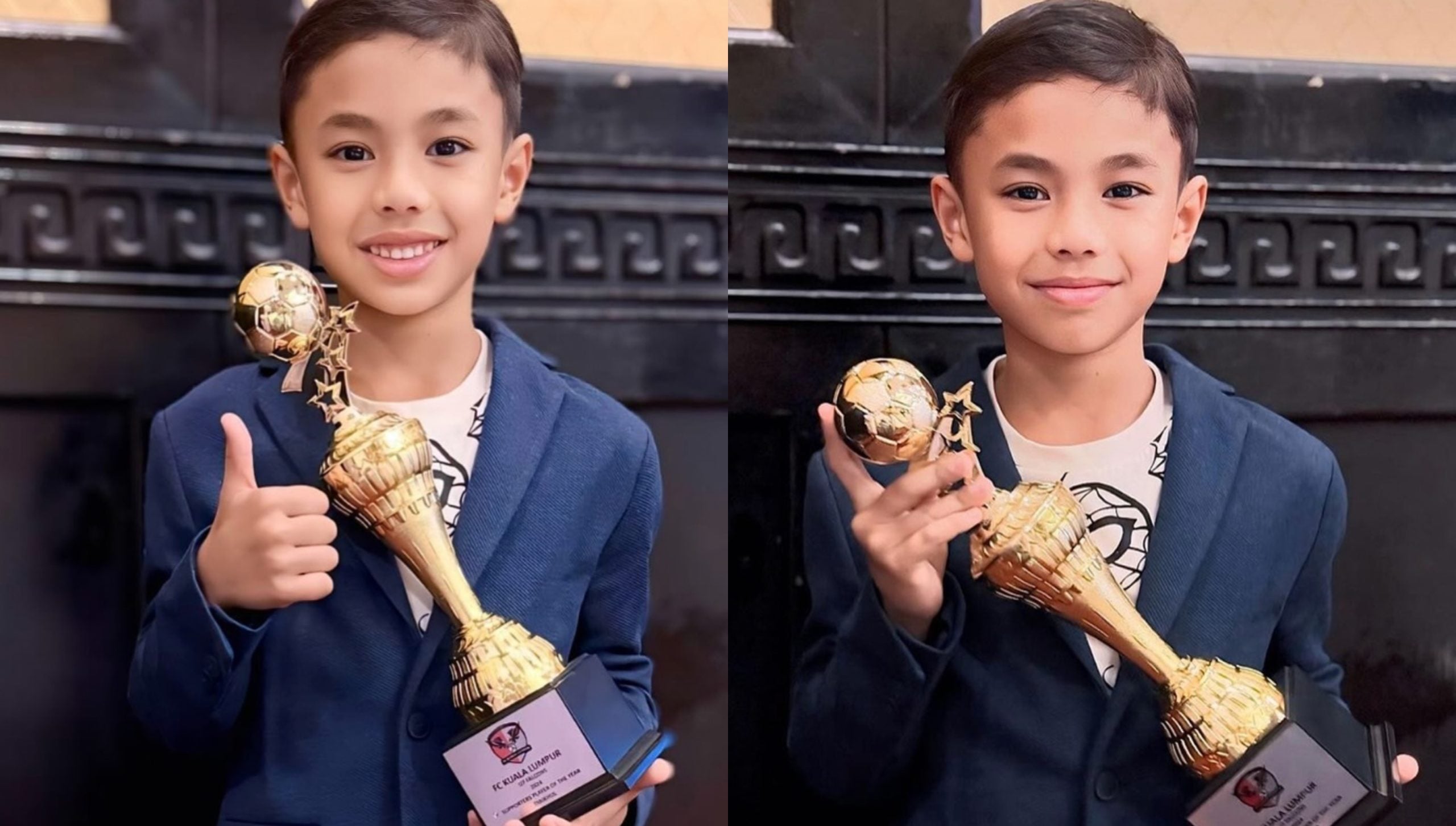 Syamsul Yusof Bangga Anak Lelaki Dapat Anugerah ‘Best Soccer Player Of The Year’ Daripada Kuala Lumpur FC