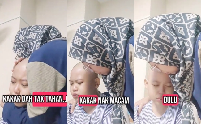 [VIDEO] Luahan Adik Pejuang Kanser Runtun Hati Netizen – ‘Kakak Dah Tak Tahan, Nak Macam Dulu’