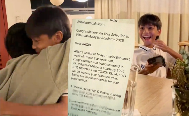 [VIDEO] Suami Nana Mahazan Tak Dapat Tahan Sebak, Anak Berjaya Dapat Tempat Ke Akademi Bola Sepak Villarreal