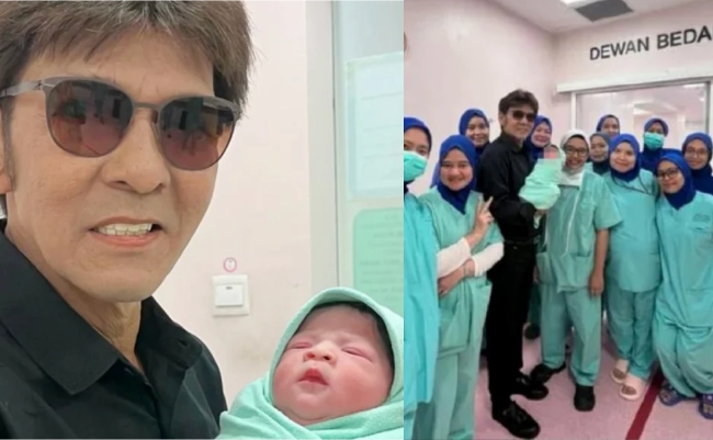 Jamal Abdillah Timang Cahaya Mata Ketujuh, Mahu Beri Nama Magdalena Yamani