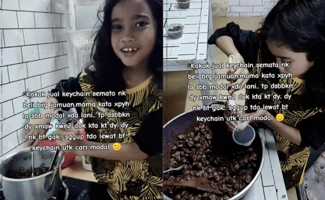 [VIDEO] Kanak-Kanak Sanggup Berjaga Malam Buat ‘Keychain’, Cari Modal Beli Bahan Untuk ‘Pot Luck’ Sekolah