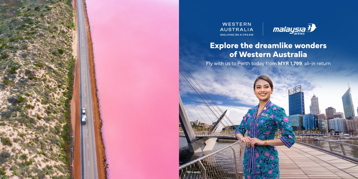 Nak Tengok Tasik Pink Dan Whale Shark? Ayuh Fly Ke Perth, Western Australia Secara Direct Flight Dengan Malaysia Airlines