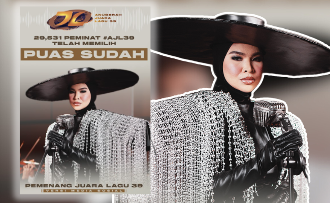 #AJL39: ‘Puas Sudah’ Juara Pilihan Peminat Versi ‘Online’, Raih Hampir 30,000 Undian Tewaskan Finalis Lain