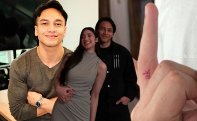 Jefri Nichol Cacah Tatu ‘AK’ Di Jari Manis, Peminat Dakwa Akronim Nama Ameera Khan?