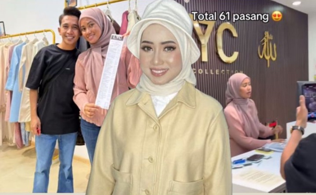 [VIDEO] Kieda Crepe ‘Shopping’ Cecah RM10k, Borong 61 Pasang Baju Raya Untuk Keluarga – ‘Patutlah Rezeki Dia Lain Macam’