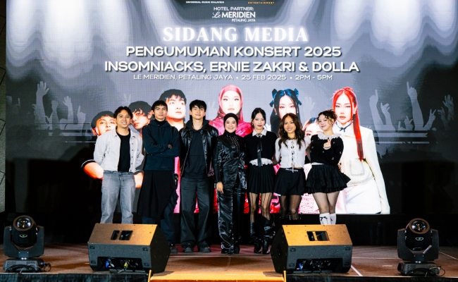 SAH Entertainment, Universal Music Malaysia Umum Konsert 2025, Ernie Zakri, DOLLA & Insomniacks Ke Pentas Lebih Besar