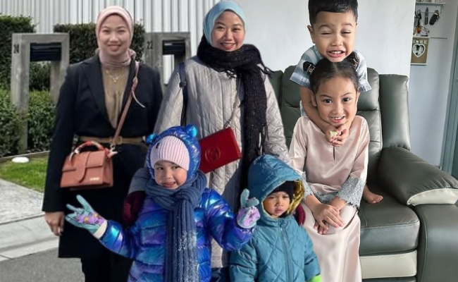 Hafidz Roshdi ‘Mengadu’ Setahun Tak Jumpa Anak-Anak, Shuhada Kongsi Keadaan Umar & Humairah – ‘Sihat Je Dekat Australia Ni’