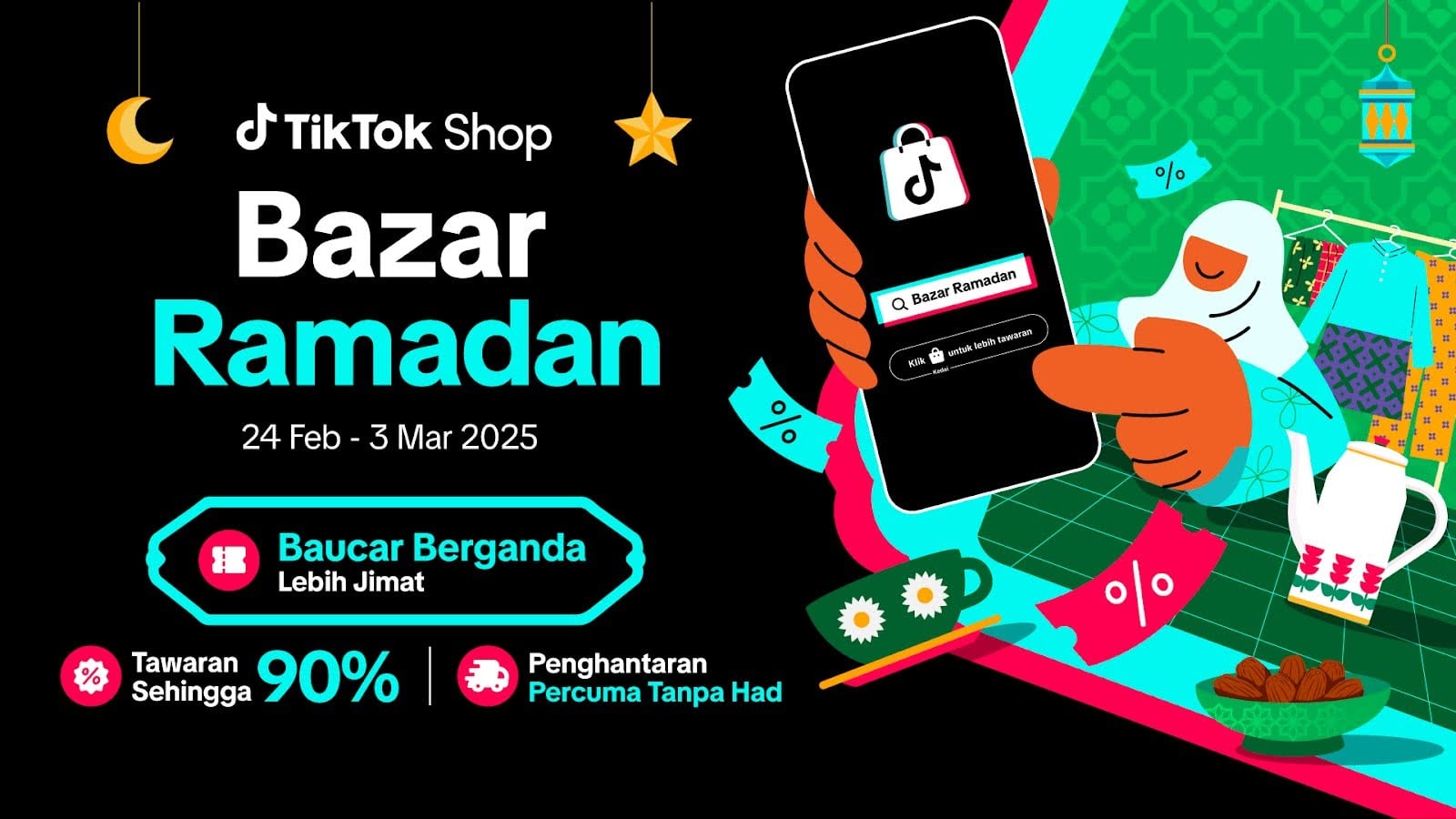 Jom Shopping Dekat TikTok Shop, Ada Tawaran Bazar Ramadan Paling Padu Untuk Korang!