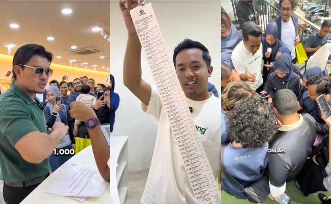 Hafiz Mahamad & Syafiqah Aina Perhabis Hampir RM10K, ‘Payung’ Staf Baju Raya