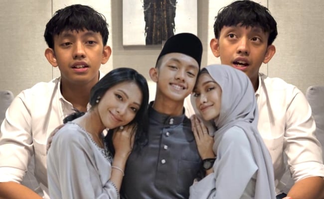 Ismail Izzani Teruja Beraya Bersama Ayah Tiri, Dah Lama Tak Rasa ‘Vibe’ Aidilfitri