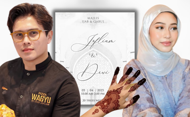 Kad Perkahwinan Jofliam & Dewi Tular, Bakal Tamatkan Zaman Duda 5 April? – ‘Sumber Boleh Dipercayai’