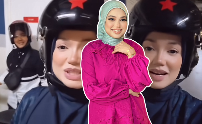 [VIDEO] Puteri Sarah ‘Merempit’ Dengan ‘Bodyguard’ Pergi Absolut Bazaar, Terpaksa Naik Motor Sebab Jalan Sesak
