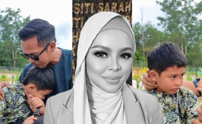 [VIDEO] ‘Jatuhnya Air Mata Seorang Matin, Dia Mula Faham Rindu’ – Shuib Kongsi Momen Sayu Anak Menangis Ketika Ziarah Pusara Siti Sarah