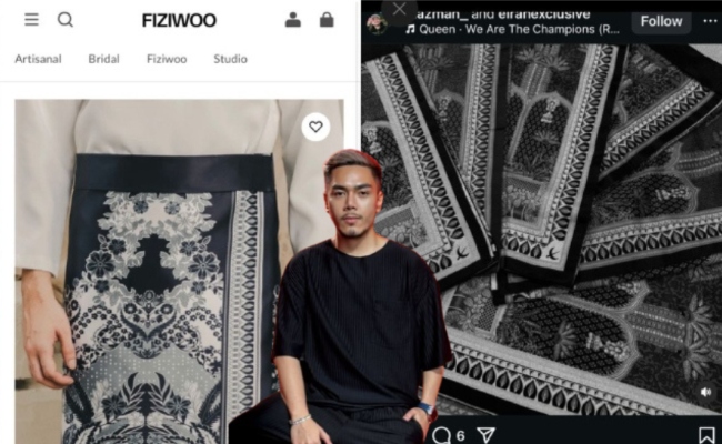 Fiziwoo Kunci Mulut Setahun, Dakwa Kolar Kurta & Motif Sampin Diciplak Jenama Tempatan – ‘Sepandai Tupai Melompat, Akhirnya Jatuh Juga’