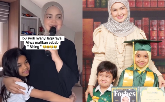 [VIDEO] Siti Nurhaliza Tengah Syok Menyanyi, Afwa Selamba Tutup Muzik – ‘Ibu Bisinglah’