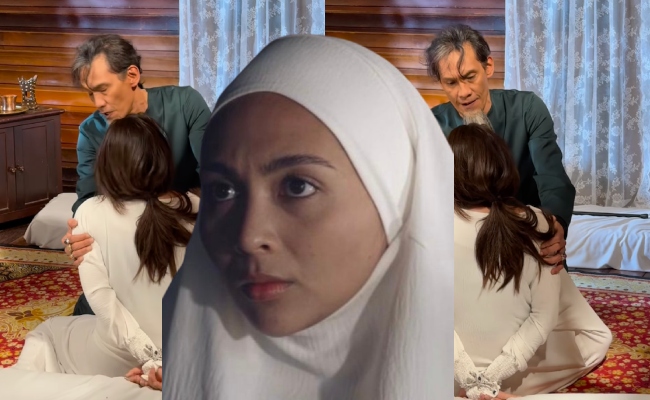 [VIDEO] Riena Diana Ludah Muka Faizal Hussein Demi Menjiwai Watak – ‘Ampun Walid’