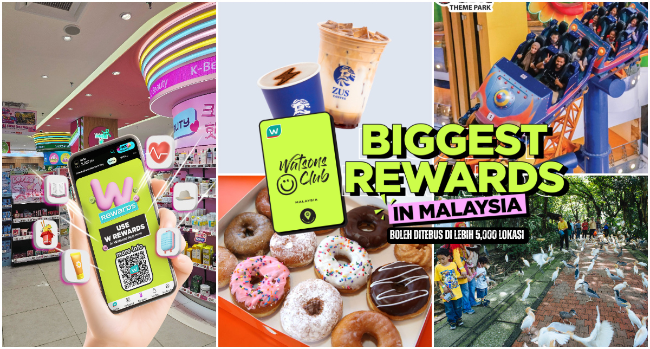 Watsons ‘W Rewards’ Program Ganjaran No.1 di Malaysia: Tebus Ganjaran Hebat di 5,000+ Lokasi Seluruh Negara.