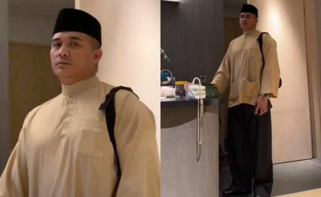 [VIDEO] Isteri Tersalah ‘Pack’, Aaron Aziz Berbaju Melayu & Berseluar Slack Di Pagi Raya Bikin Terhibur – ‘Okay Dato Cuma Macam Croptop Sikit Je’