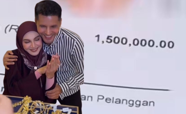 [VIDEO] Aliff Syukri Habis RM1.5 Juta, Hadiahkan Barang Kemas Buat Isteri – ‘Ini Baru Datin Seri, Bukan Mak Cik’