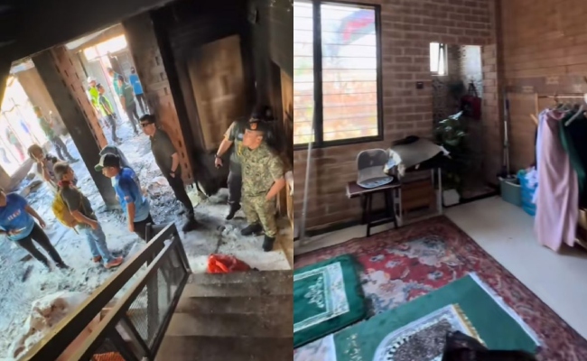 [VIDEO] Rumah Mangsa Kebakaran Gas Putra Heights Musnah, Keajaiban Ruang Solat Tidak Terjejas – ‘Saya Percaya Ini Kerana Amalan Tuan Rumah’