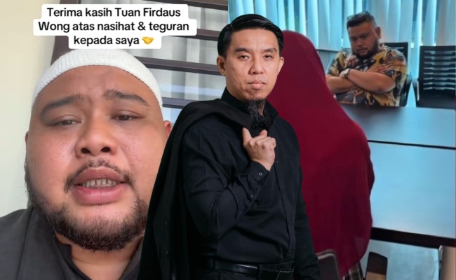 Ariff Peter Dah Jumpa Firdaus Wong, Mohon Maaf Isu Video Wanita Mualaf – ‘Saya Sangat Menyesali Tindakan Saya’