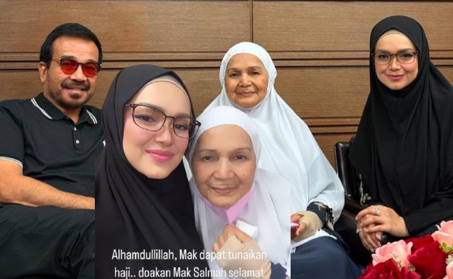 Mak Salmah Tunai Haji, Siti Nurhaliza Doa Urusan Dipermudah – ‘Semoga Mak & Jemaah Lain Dikurniakan Kesihatan Yang Baik’