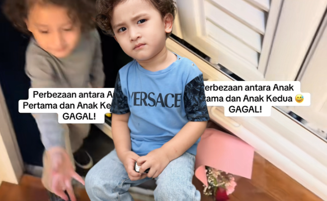 Gelagat Anak Kedua Anzalna Nasir Campak Bunga Atas Lantai Bikin Terhibur – ‘Yang No.2 Memang Aneh Tapi Lucu’