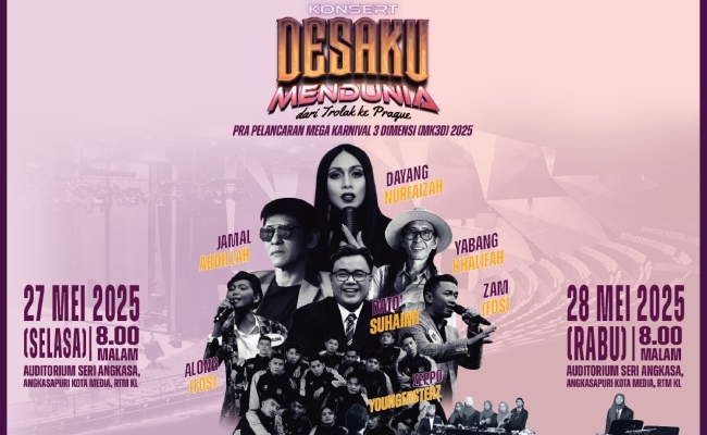 MAWO, Dayang Nurfaizah & Jamal Abdillah Bersatu Di Pentas ‘Desaku Mendunia’