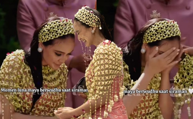 [VIDEO] Upacara Siraman Luna Maya Raih Perhatian, Berwuduk Dengan Wajah Bersolek – ‘Tak Nak Hukum, Biar Allah Menilai’