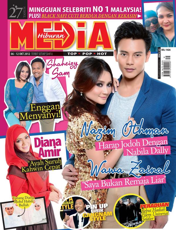 Wawa Zainal & Nazim Othman Cover Media Hiburan Edisi Oktober
