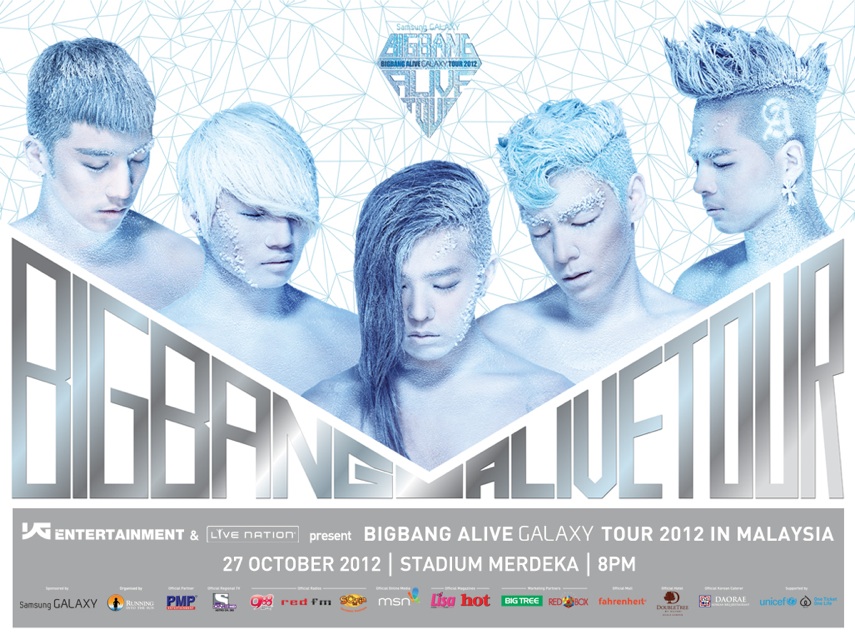 KEJUTAN : Tiket BIGBANG Alive Galaxy Tour 2012 Malaysia Dibuka Semula Untuk Jualan