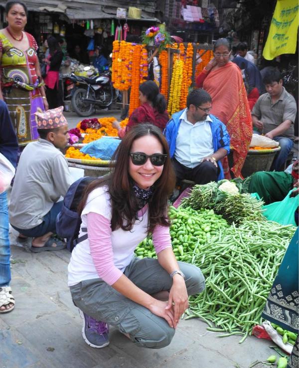 Foto Maya Karin Bercuti Di Kathmandu, Nepal