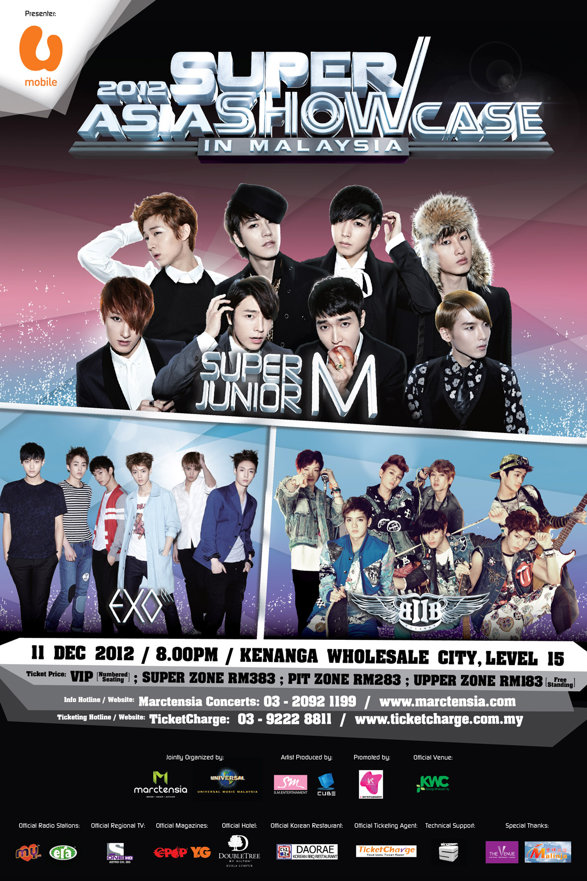 K-Pop : Super Junior-M Meriahkan ‘2012 Asia Super Showcase In Malaysia’